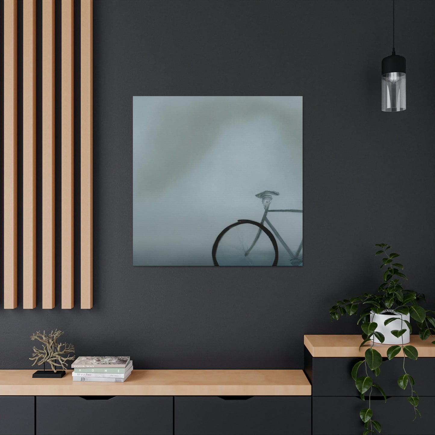 "Bicycle in Minimalism" - Canvas