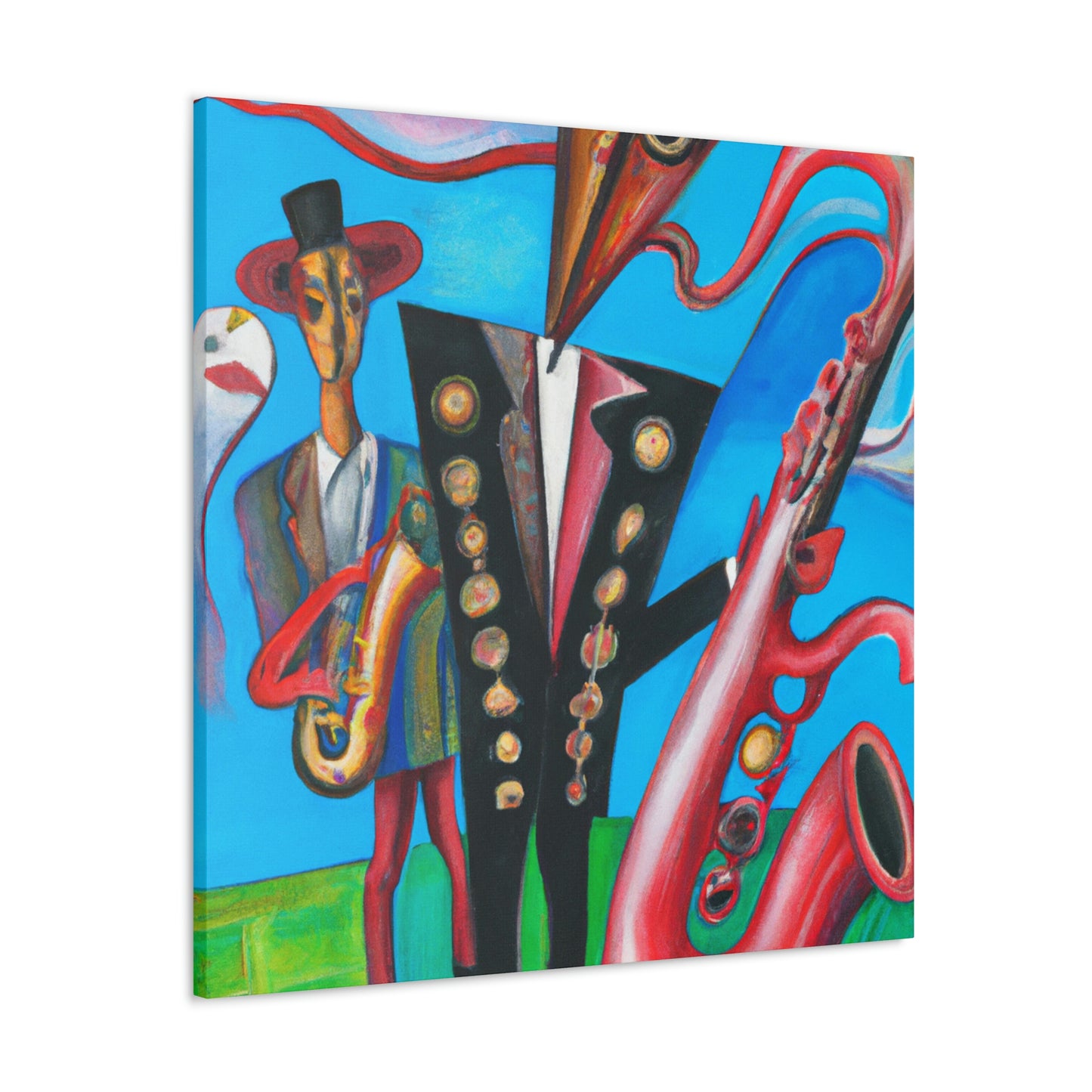 "Saxophone in Fauvism" - Canvas