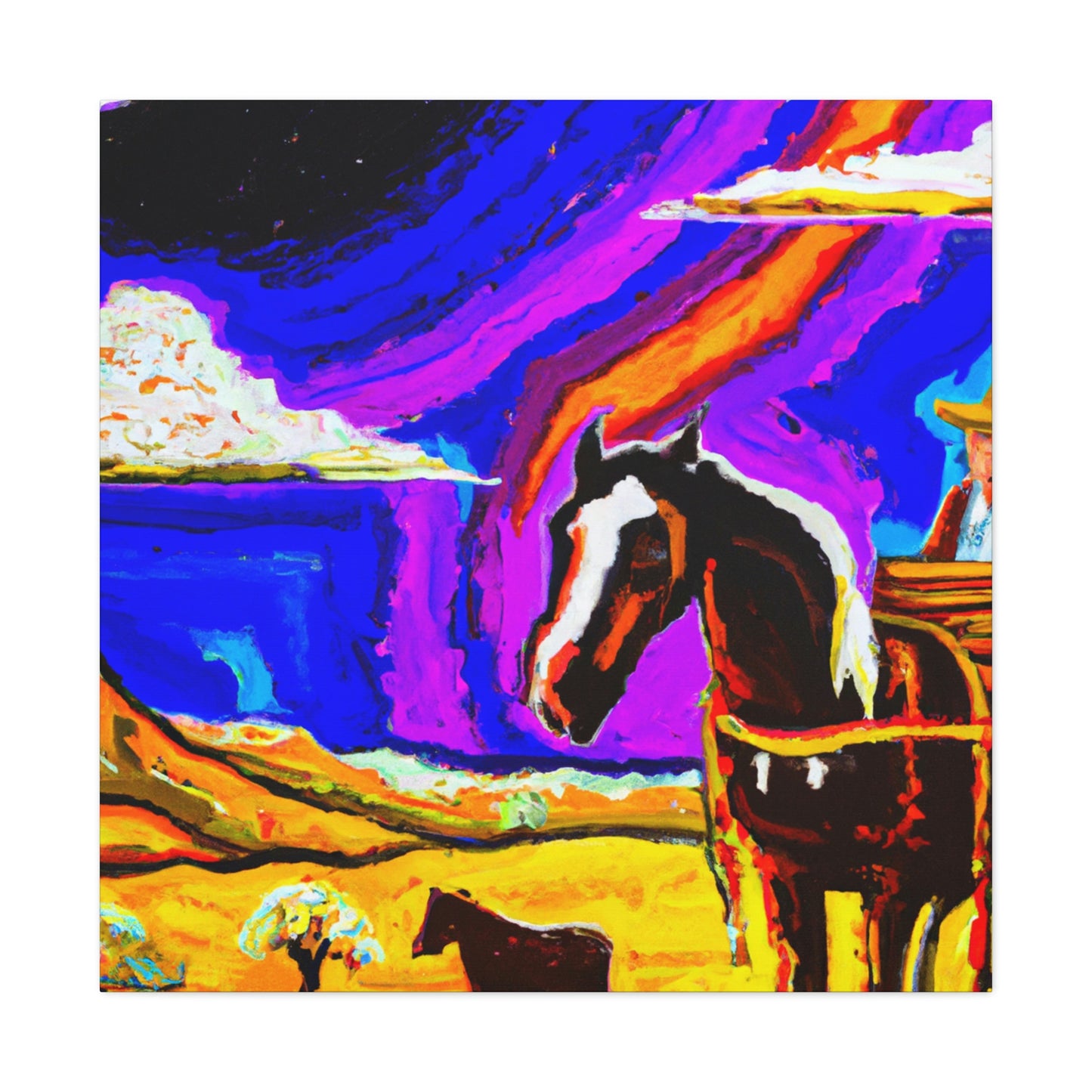 Stagecoach In Motion - Canvas