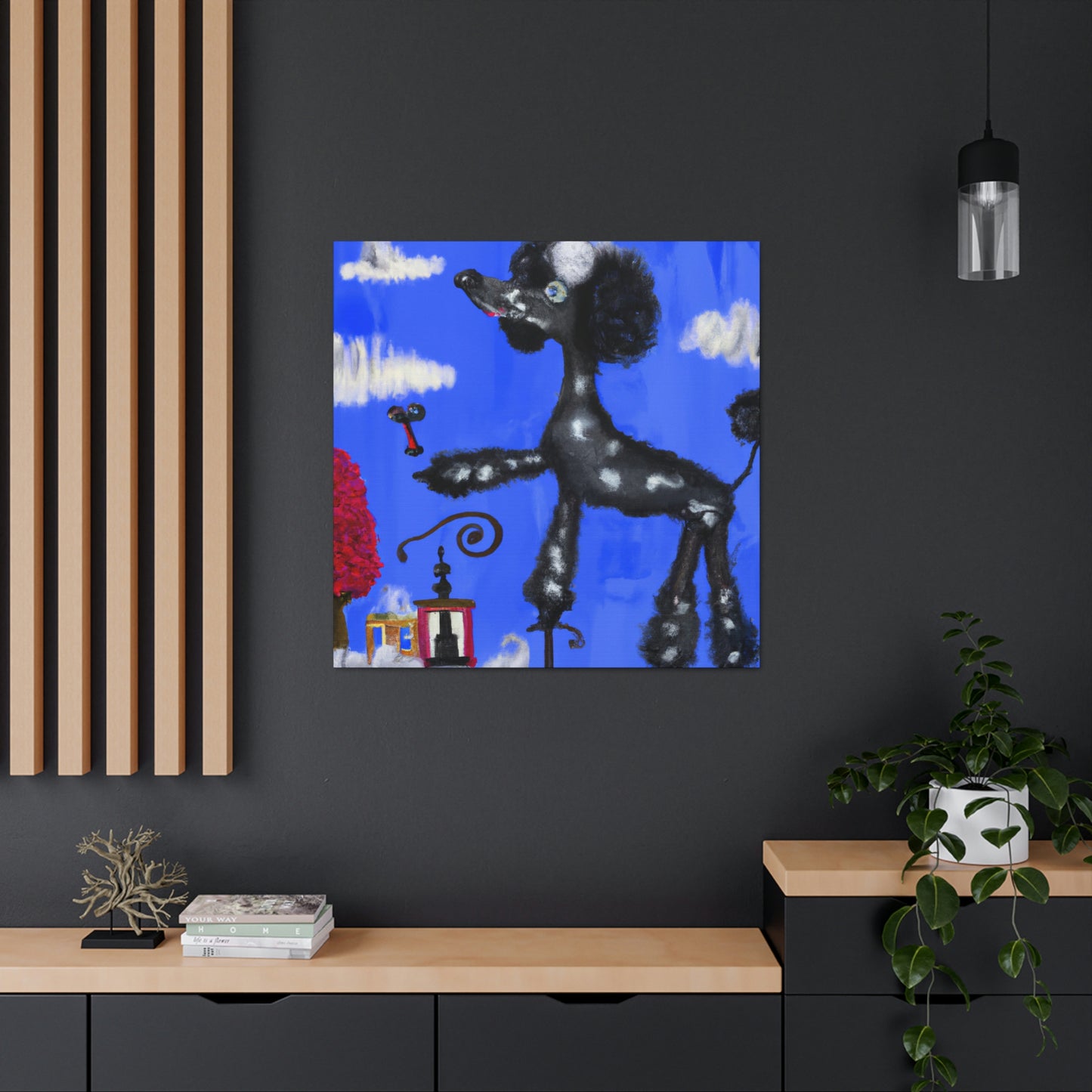 Poodle in Dreamland - Canvas