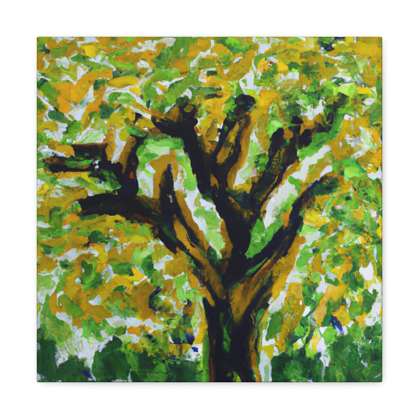 Elm Tree Expressionism - Canvas