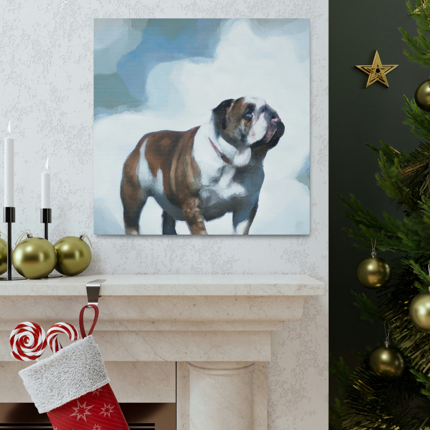 "English Bulldog Simplicity" - Canvas