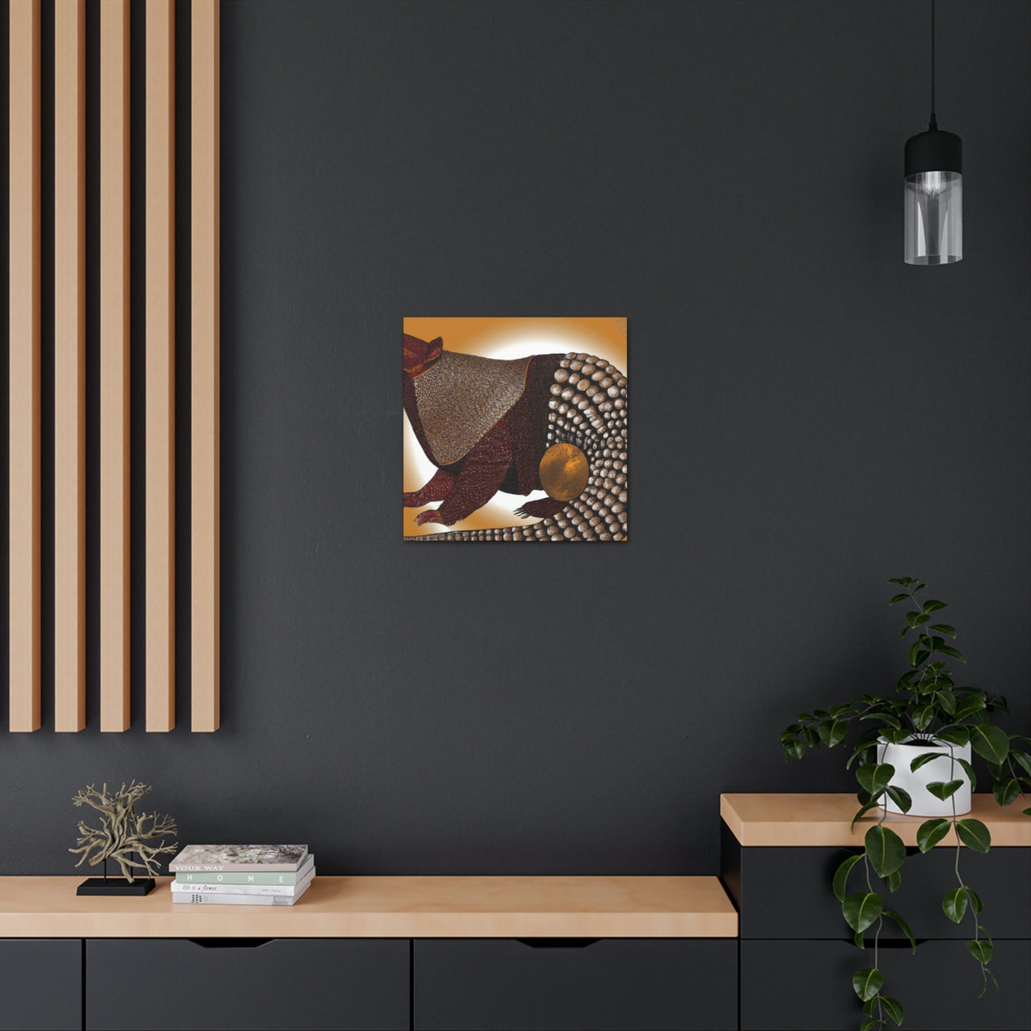 "Sparkling Pangolin Splendor" - Canvas