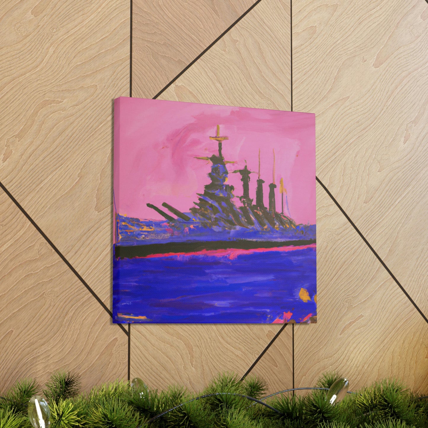 "Battleship in Fauvism" - Canvas