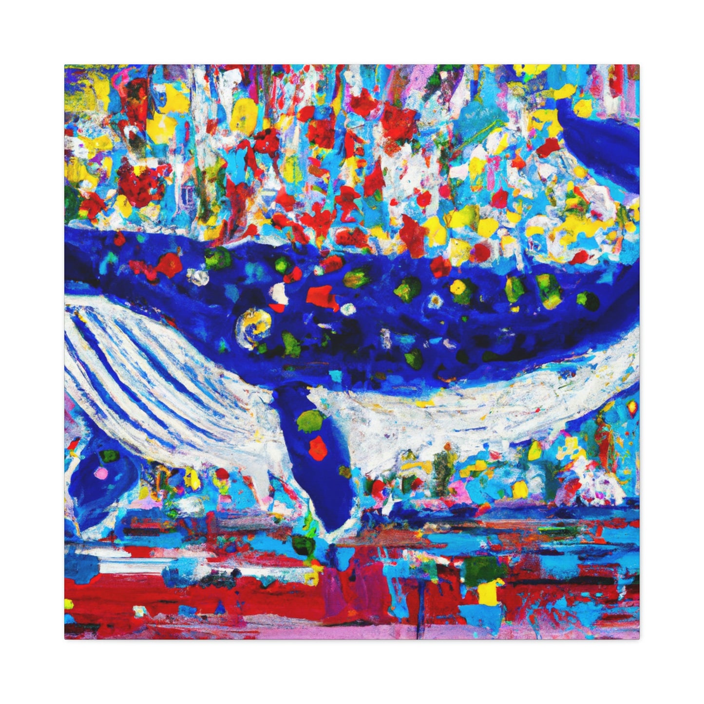 Whale in Motion﻿ - Canvas