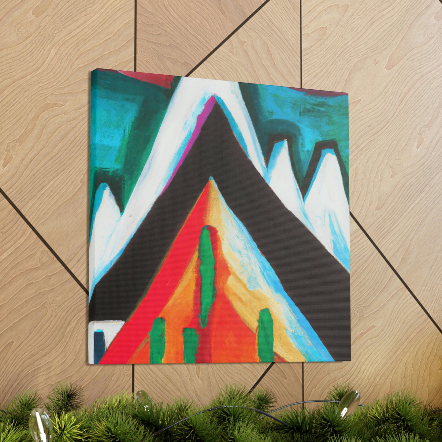 Mountain Abstract Expressionism - Canvas