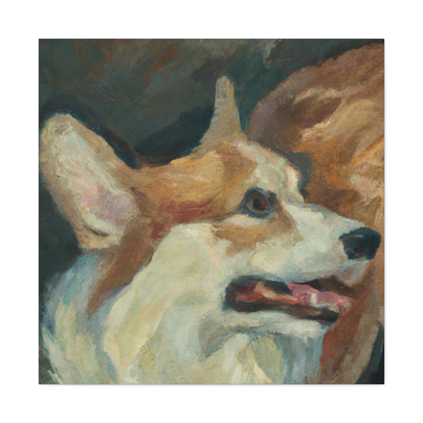 Corgi's Surreal Dream - Canvas