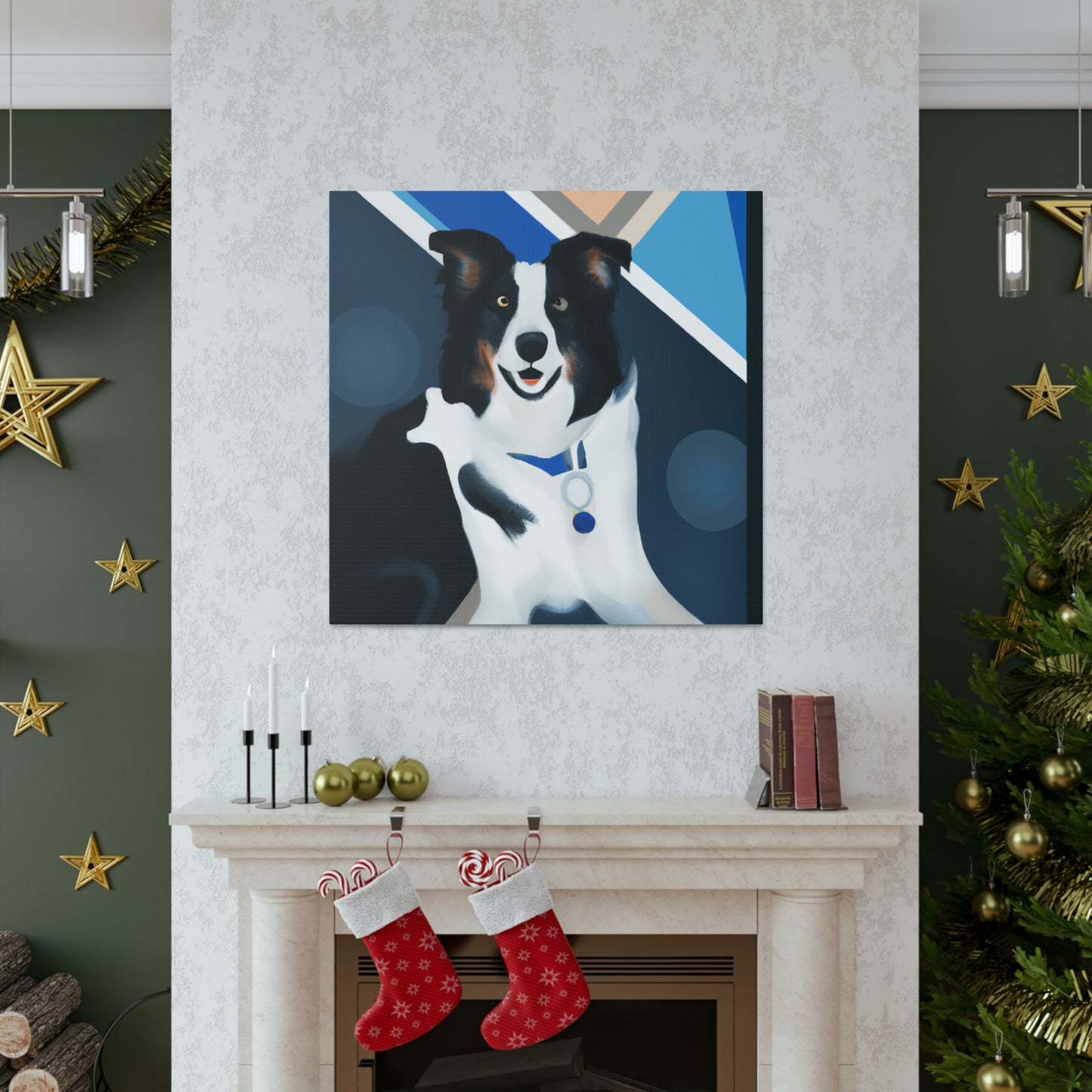 Border Collie Brilliance - Canvas