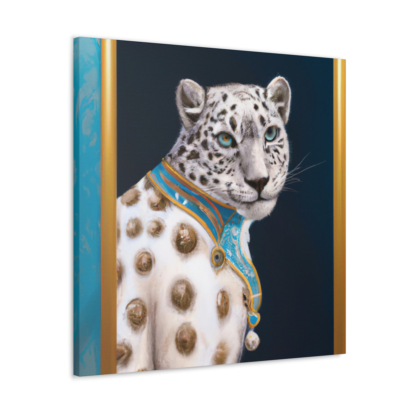 "Snow Leopard Sparkles Bright" - Canvas