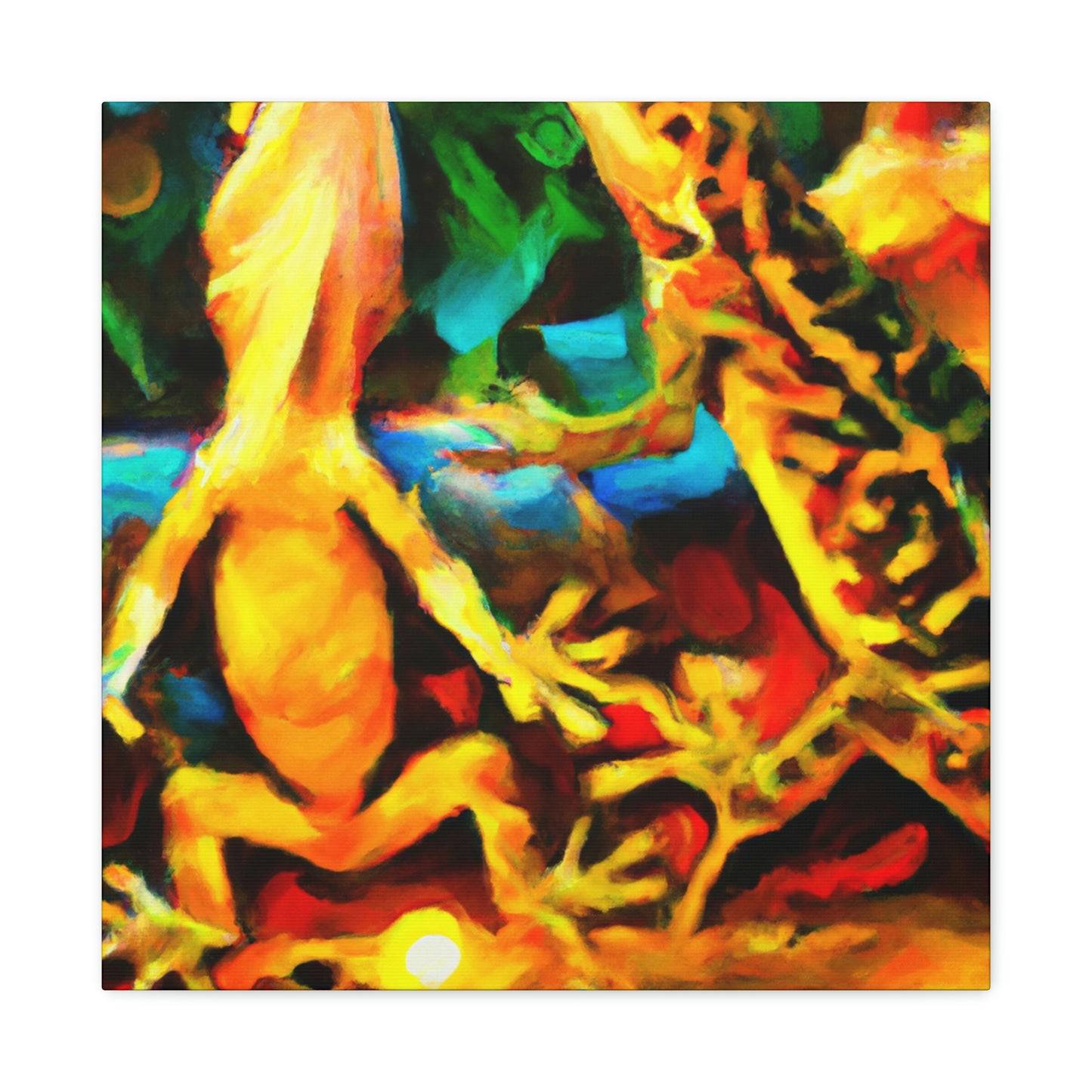 "Lizards in Impressionism" - Canvas