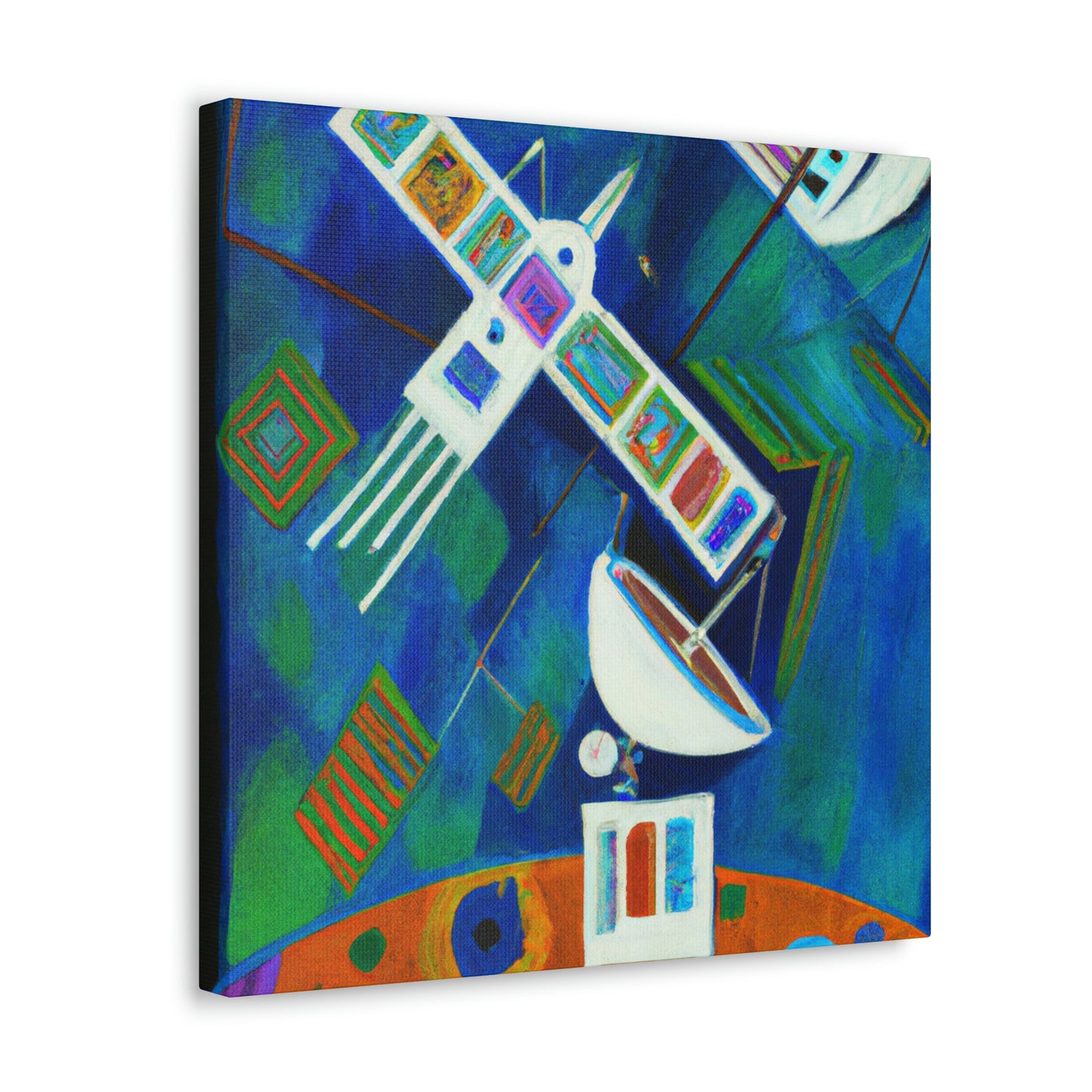 "Satellites in Motion" - Canvas