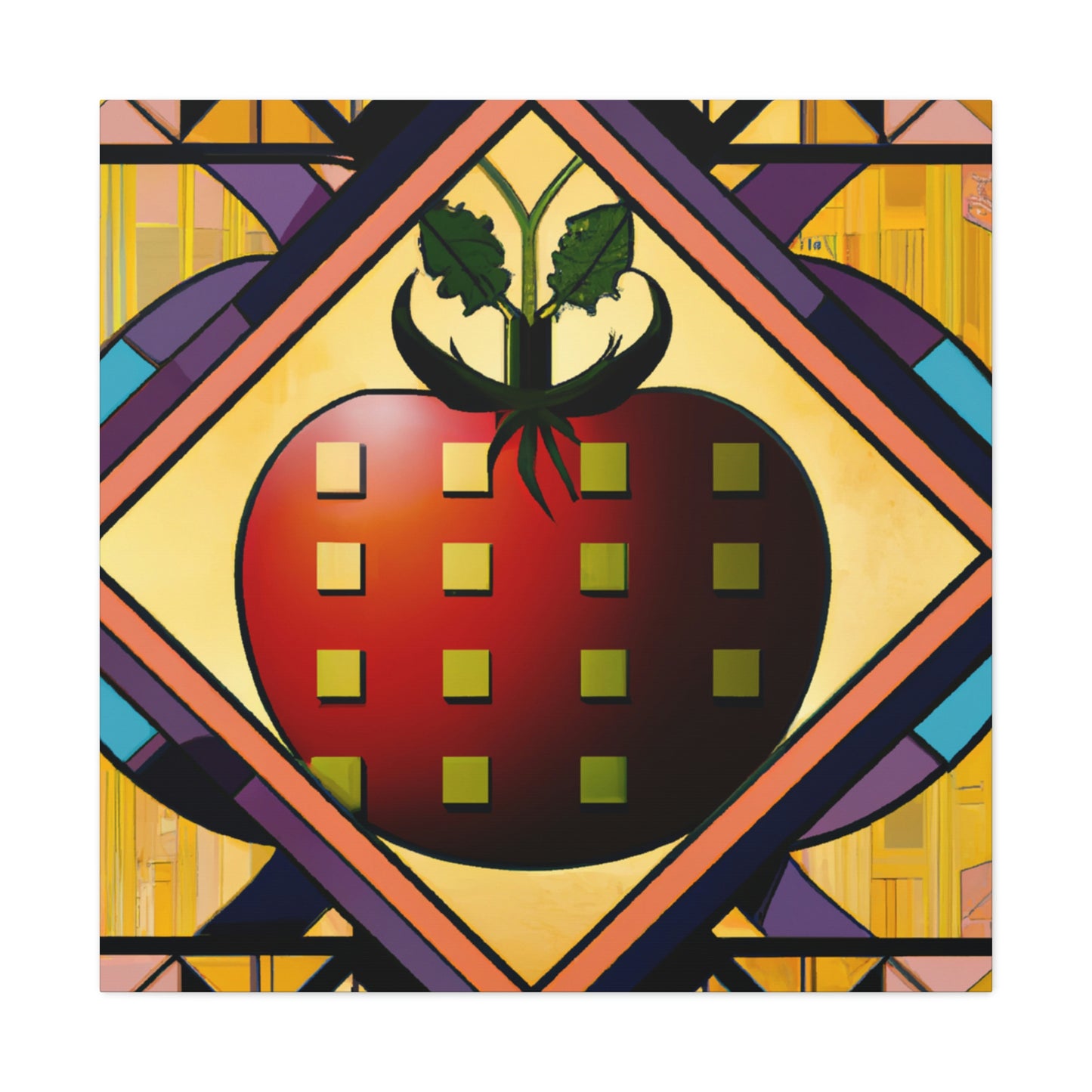 Tasty Art Deco Tomato - Canvas