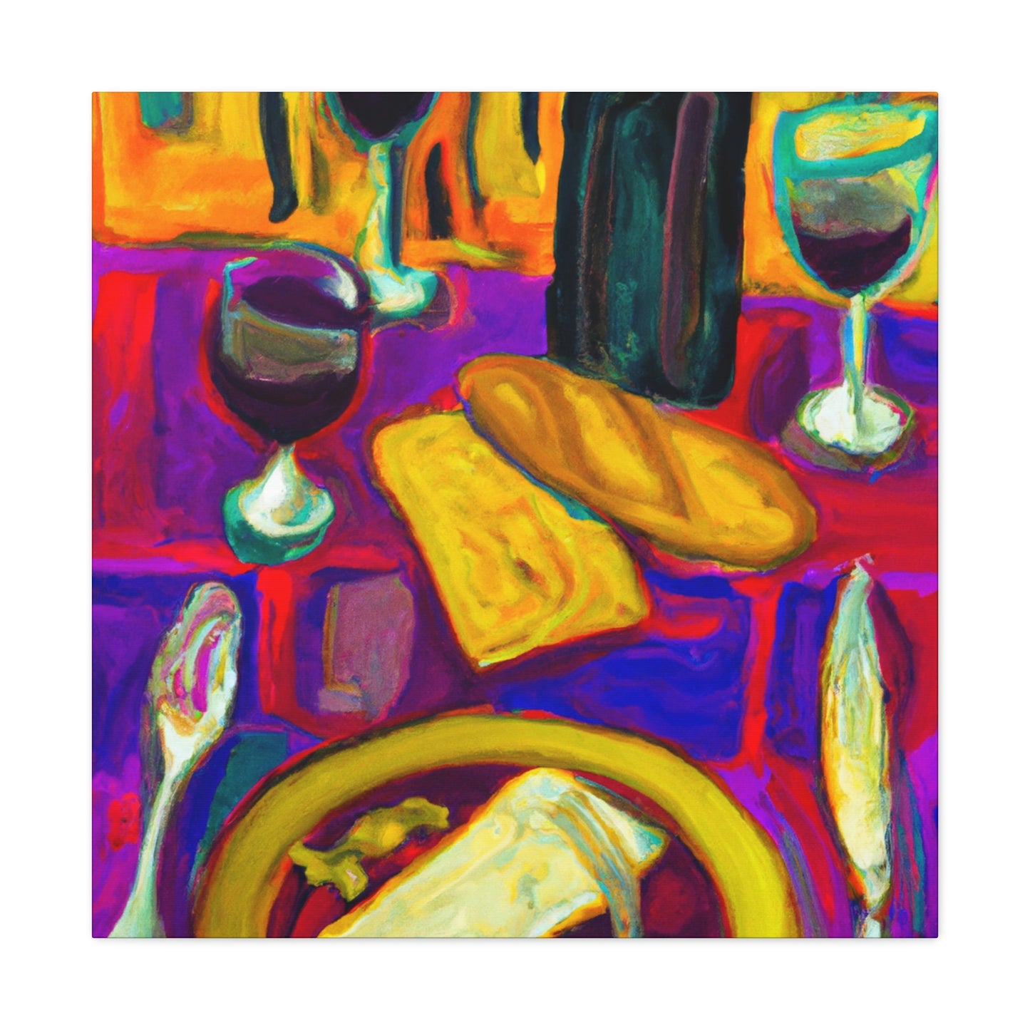 "Fauvism Dinner Delight" - Canvas