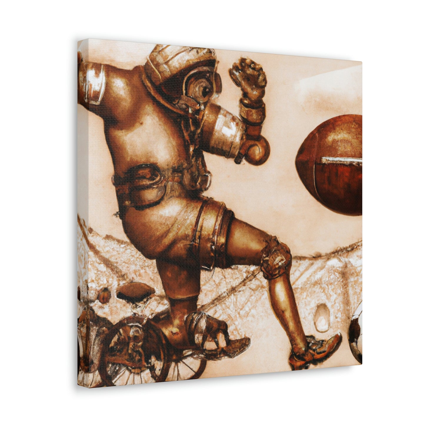 "Mechanical Football Futurism" - Canvas