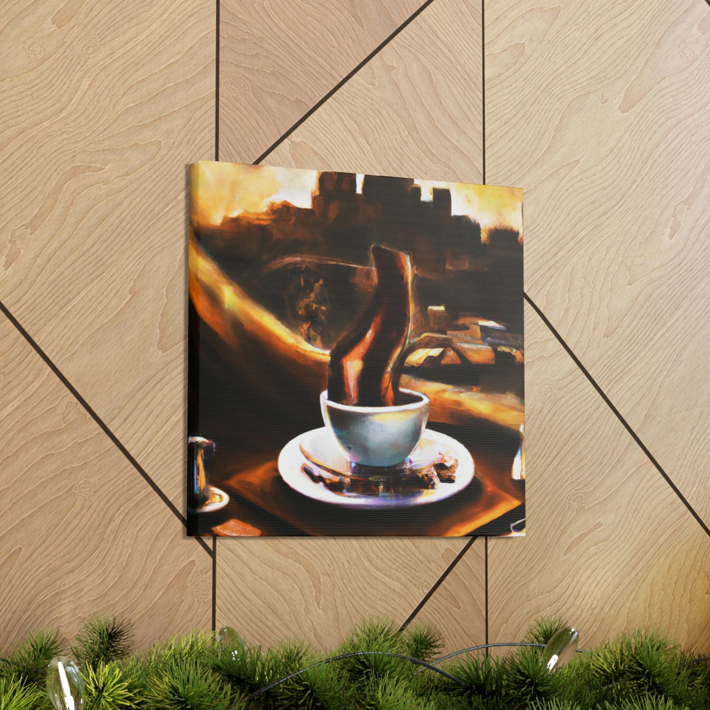 "Brewed Beauty of Coffee" - Canvas