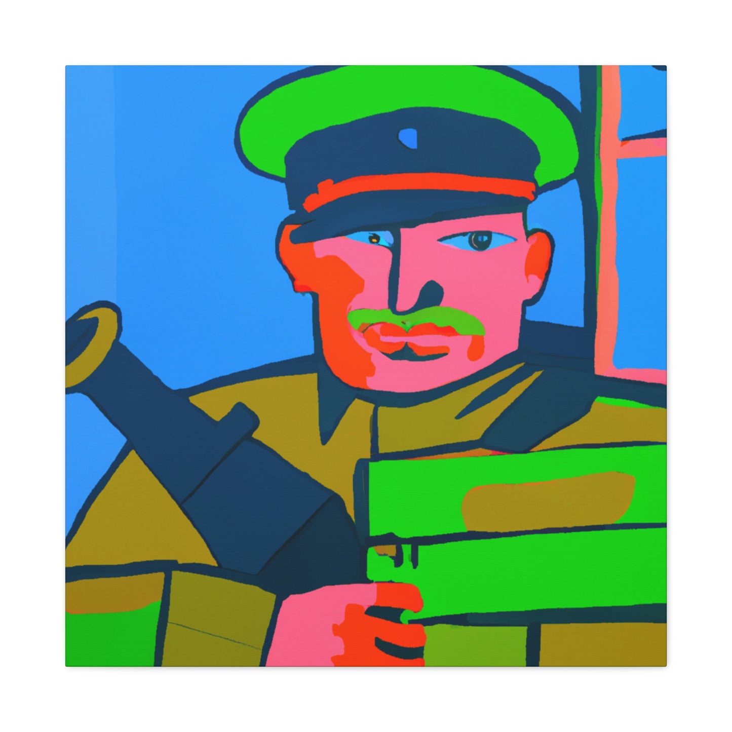 Gunner in Fauvism - Canvas