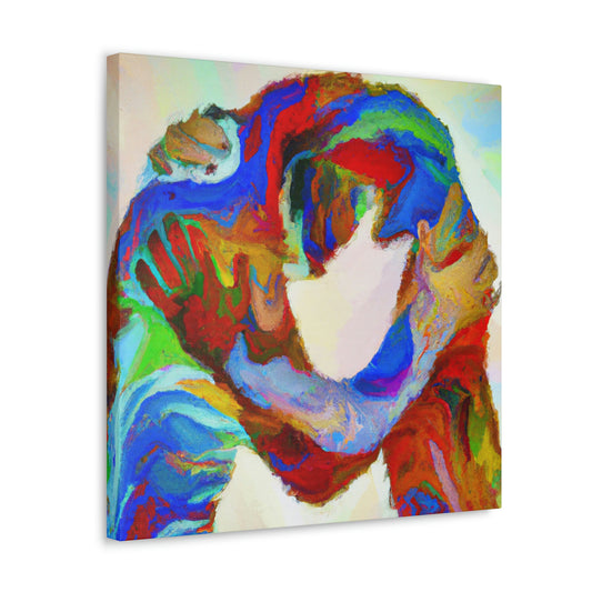 Loving Bear Embrace - Canvas