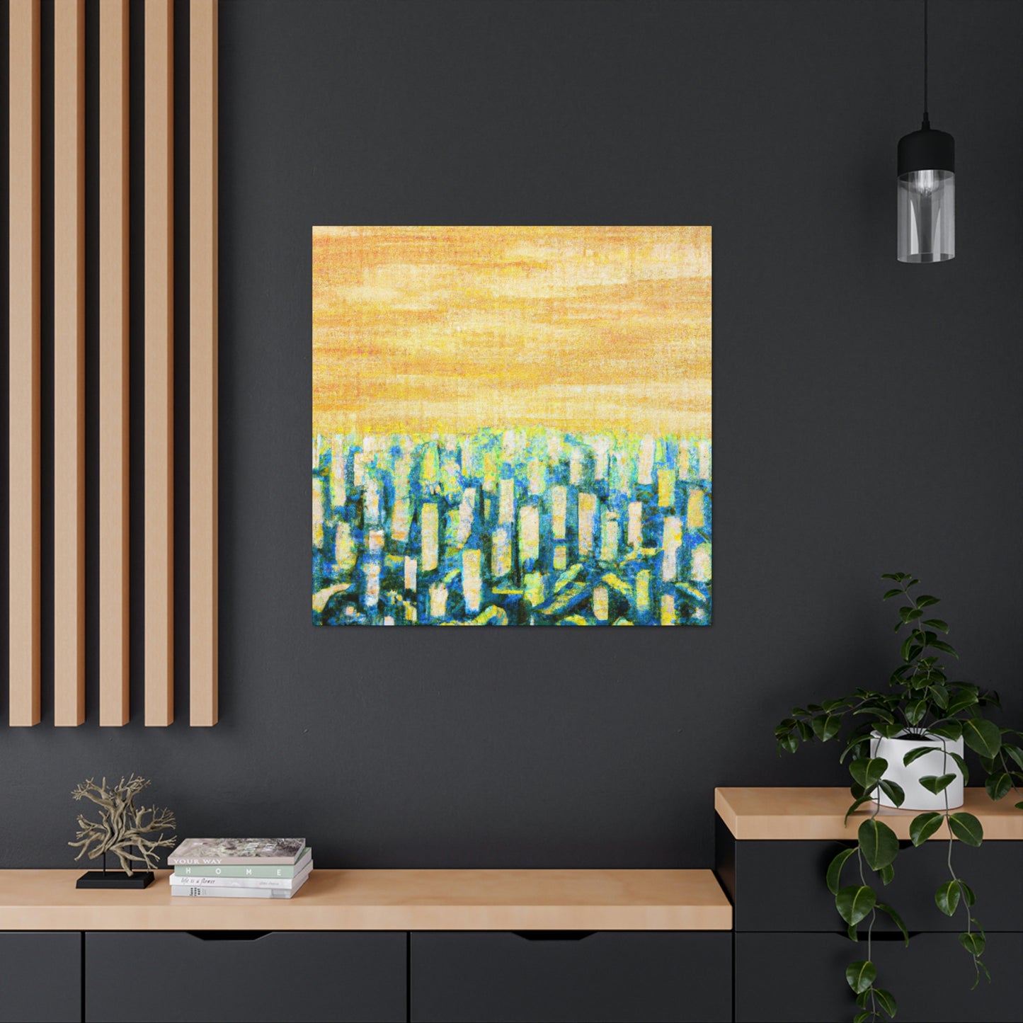 Corn in Moonlight Gloaming - Canvas