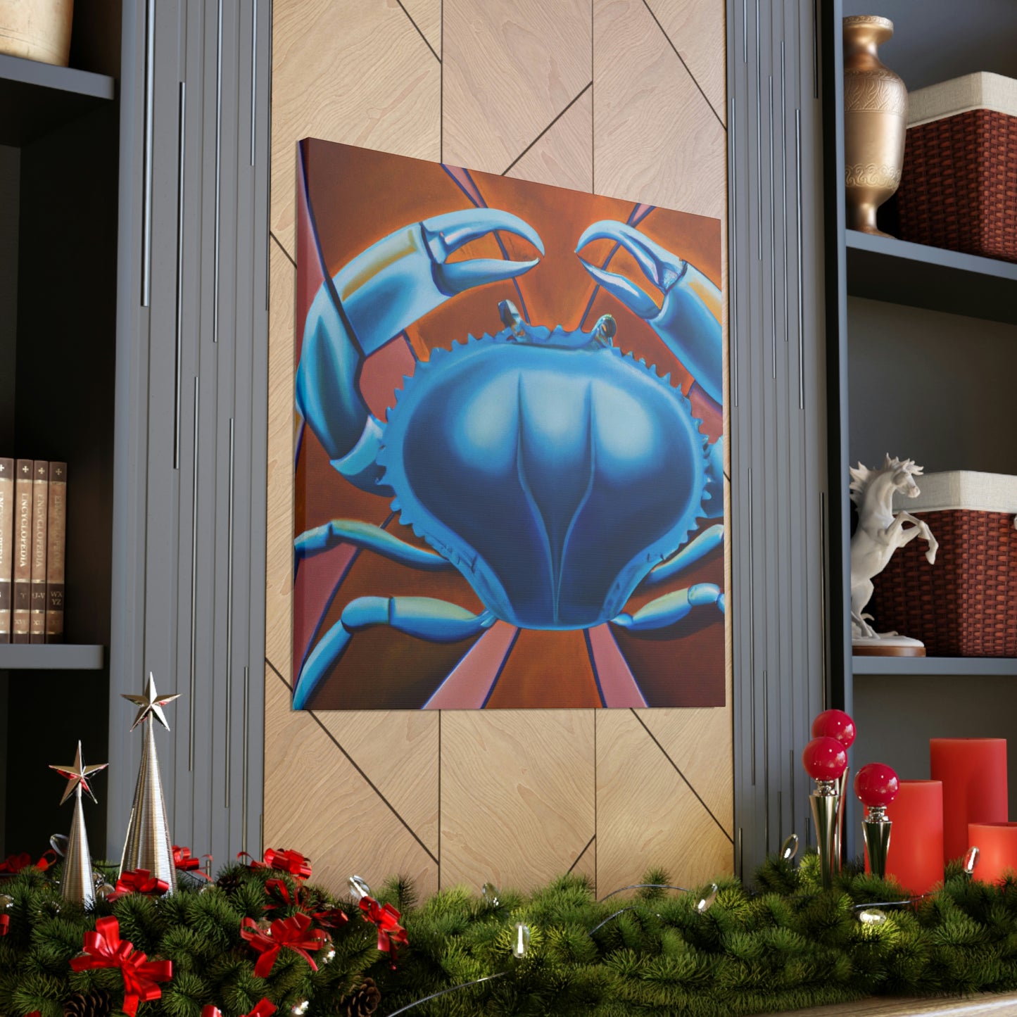 "Crab in Art Deco" - Canvas