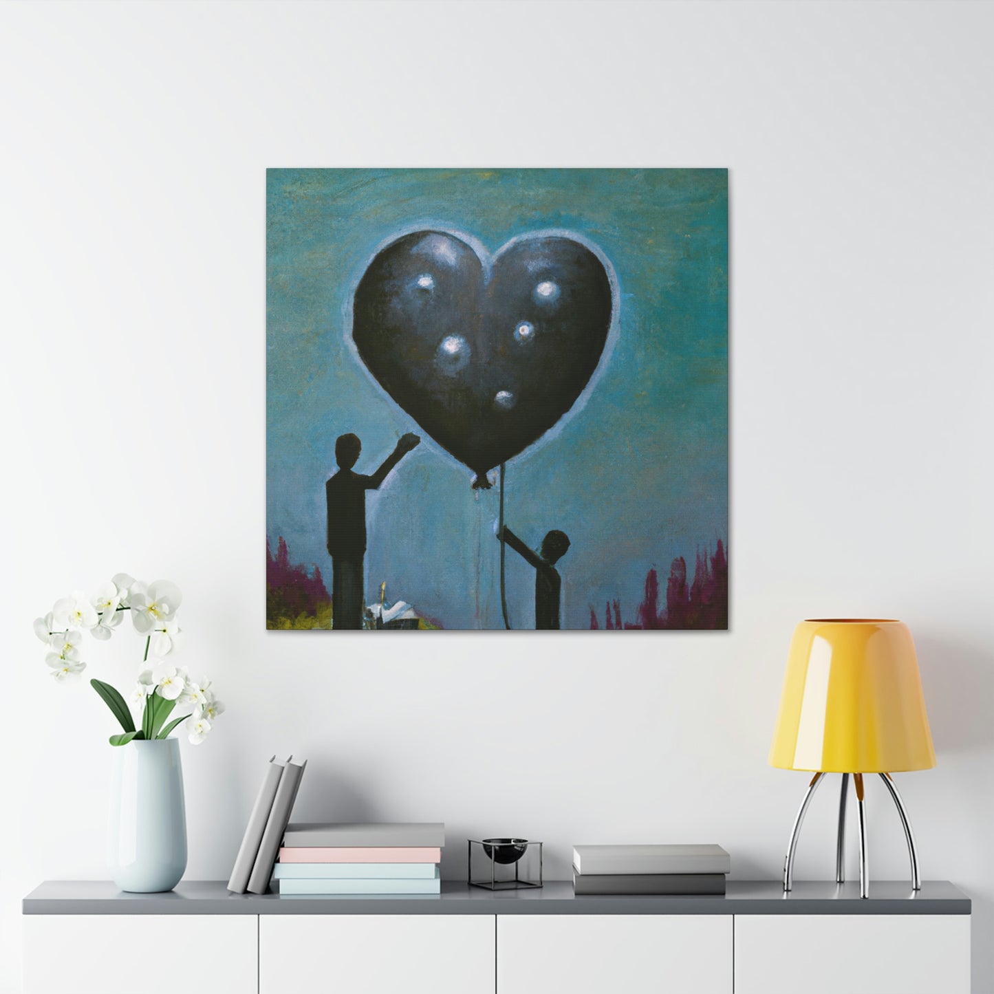 "Heart Floats Away Dreaming" - Canvas