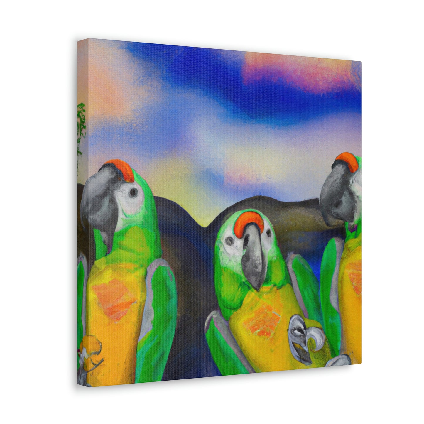 Parrots of Paradise Surreal - Canvas