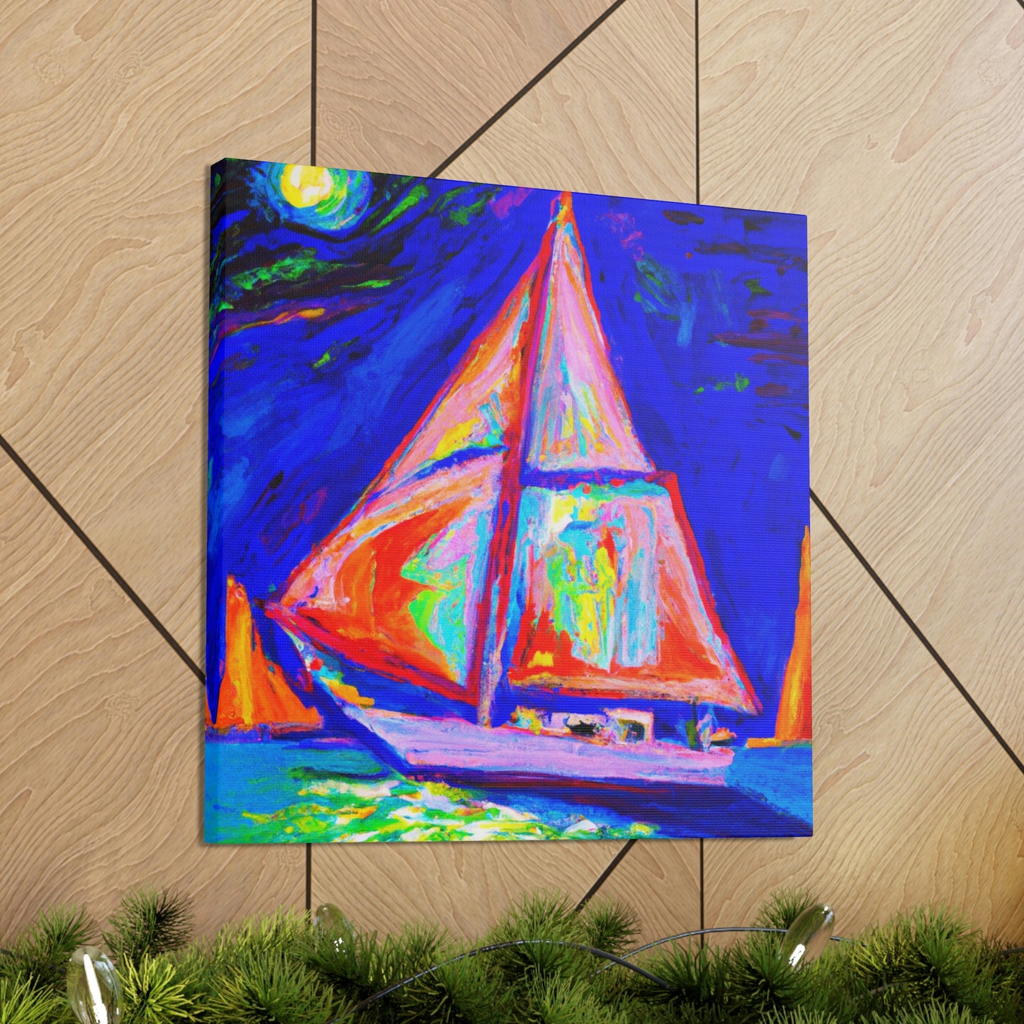 "Yacht in Expressionism" - Canvas