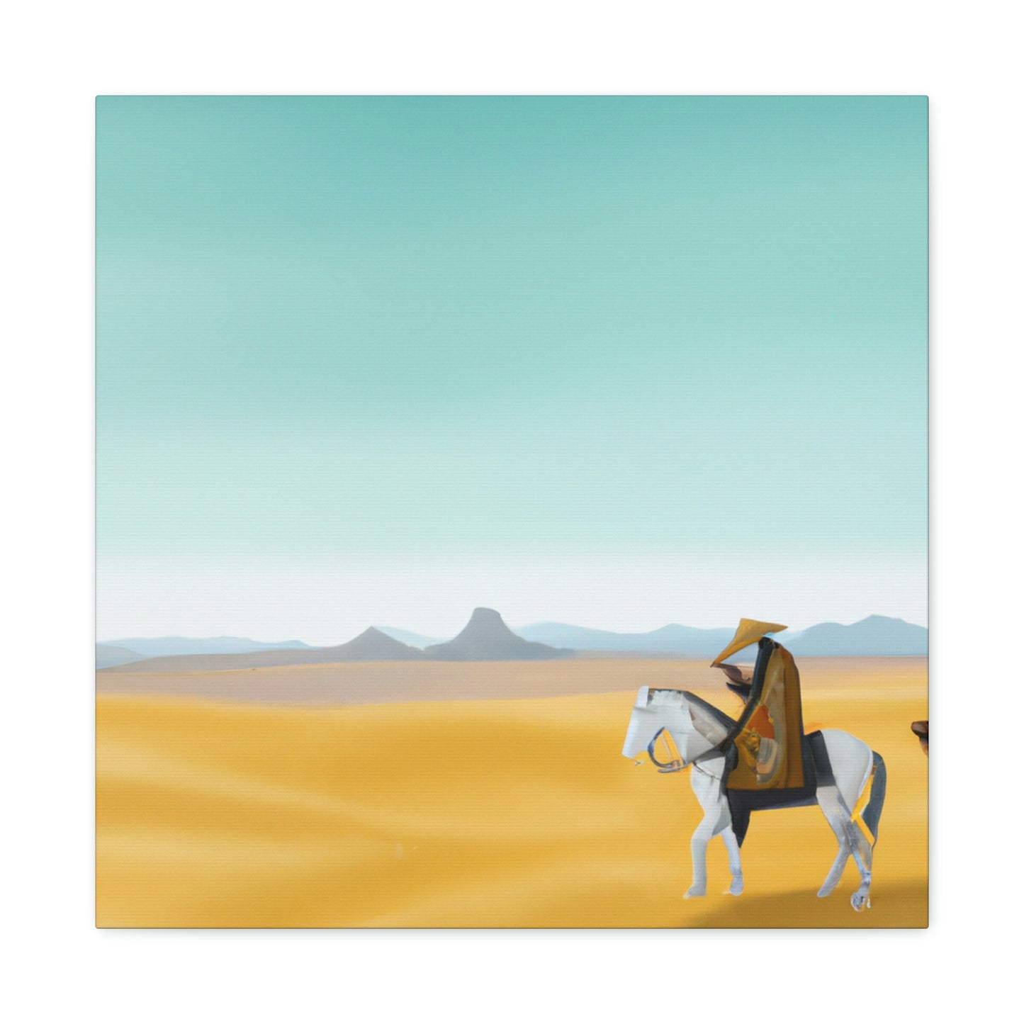 Western Sky Painted Gold - Canvas