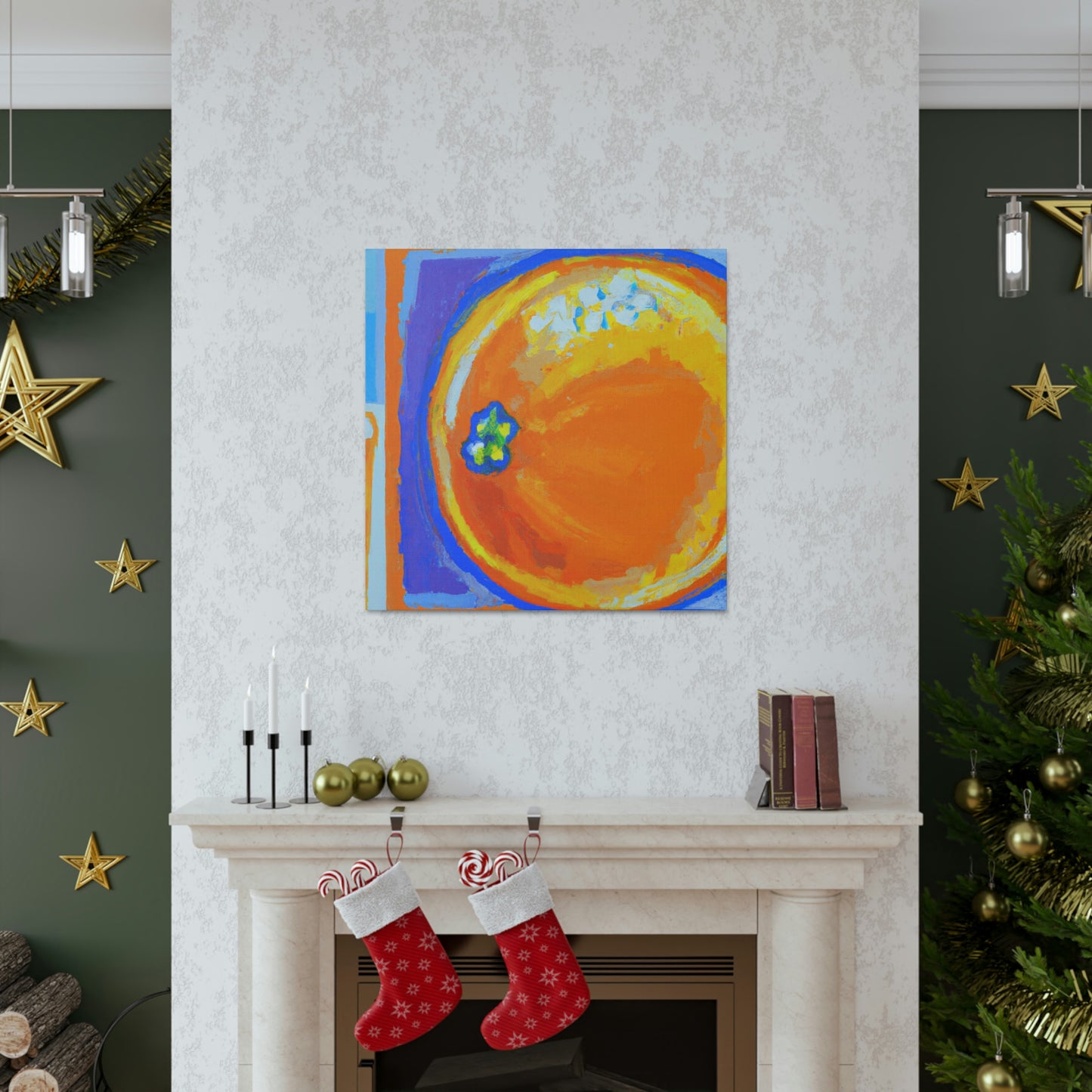 "Orange Abstract Brilliance" - Canvas