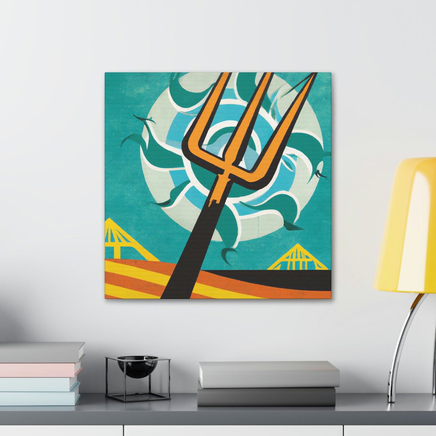 Pitchfork in Deco Style - Canvas