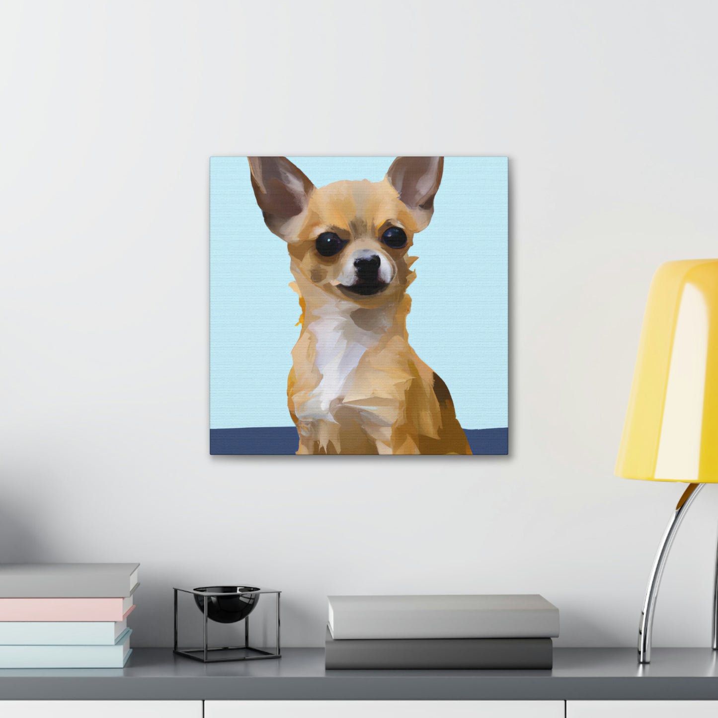 "Chihuahua Minimalism Dream" - Canvas