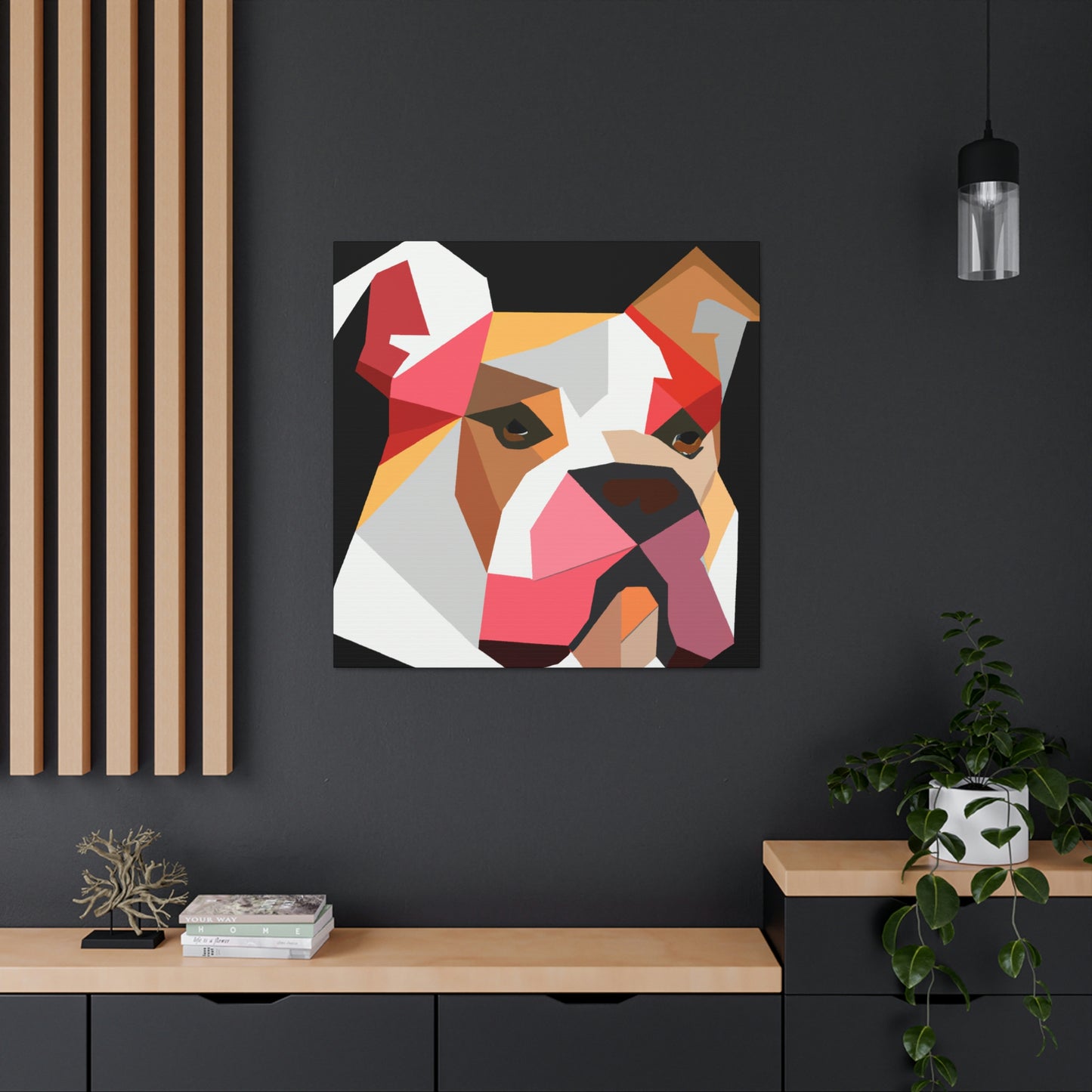 American Bulldog Minimalism - Canvas