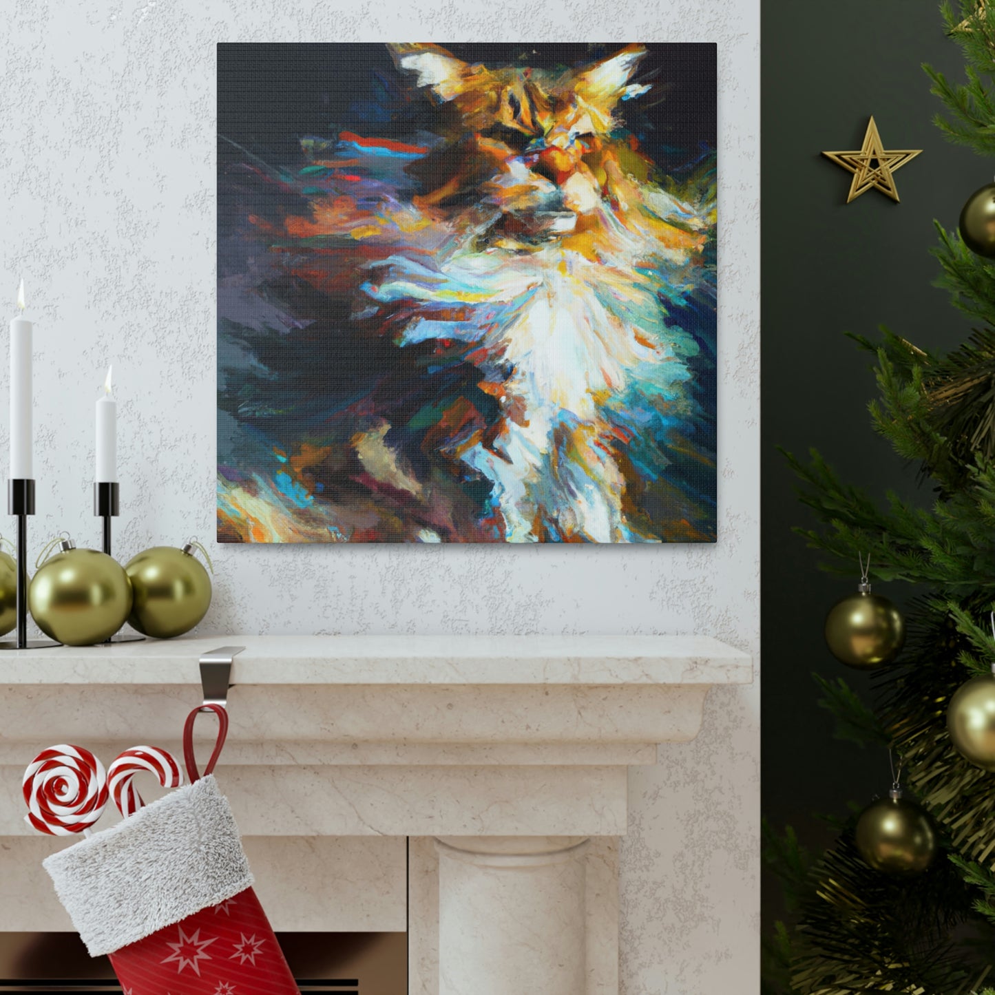 Maine Coon Mystique. - Canvas