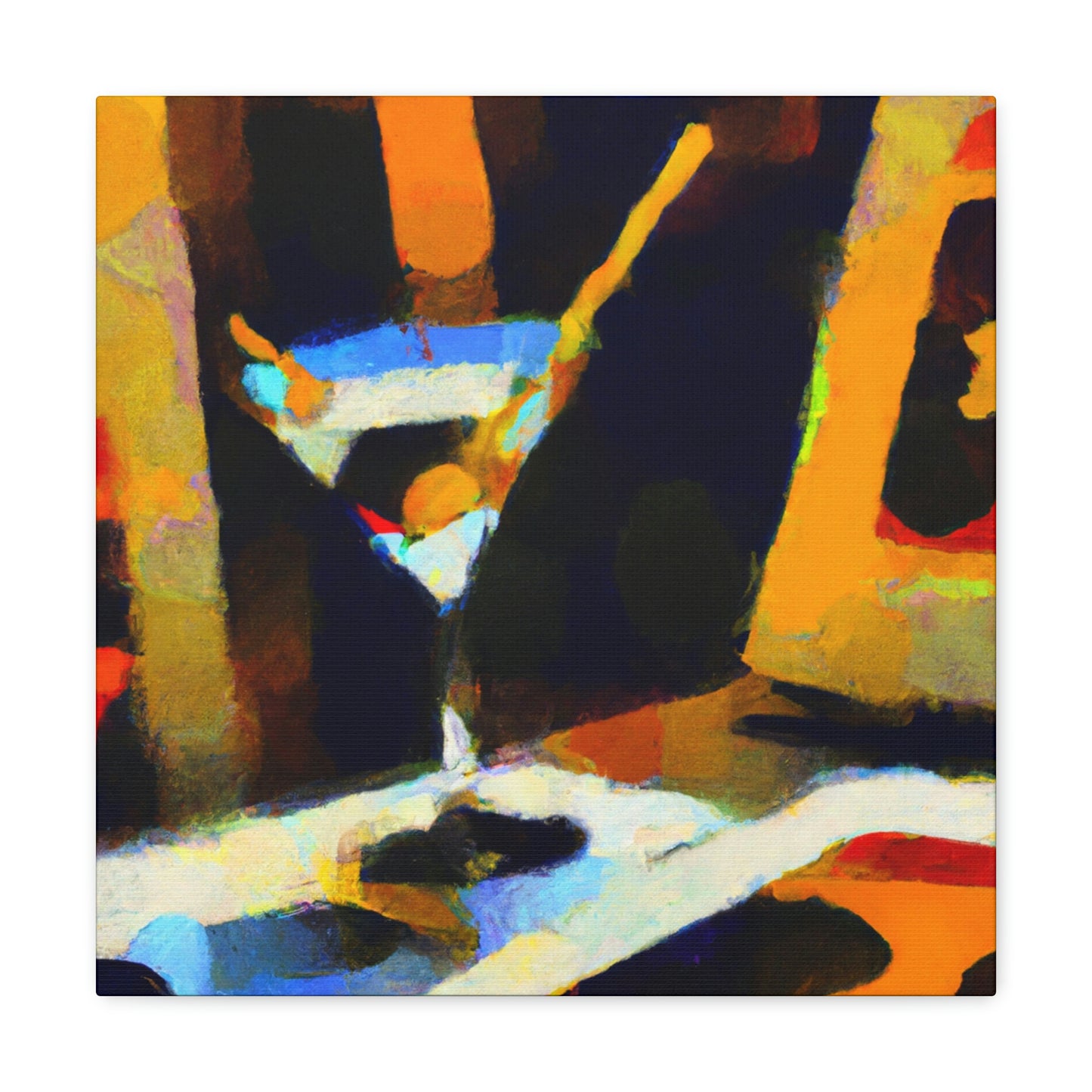 Martini Moment Illuminated - Canvas