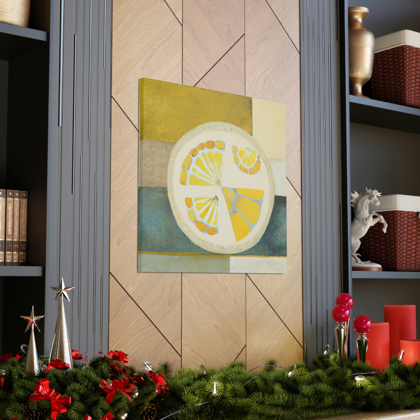 Lemons in Art Deco - Canvas