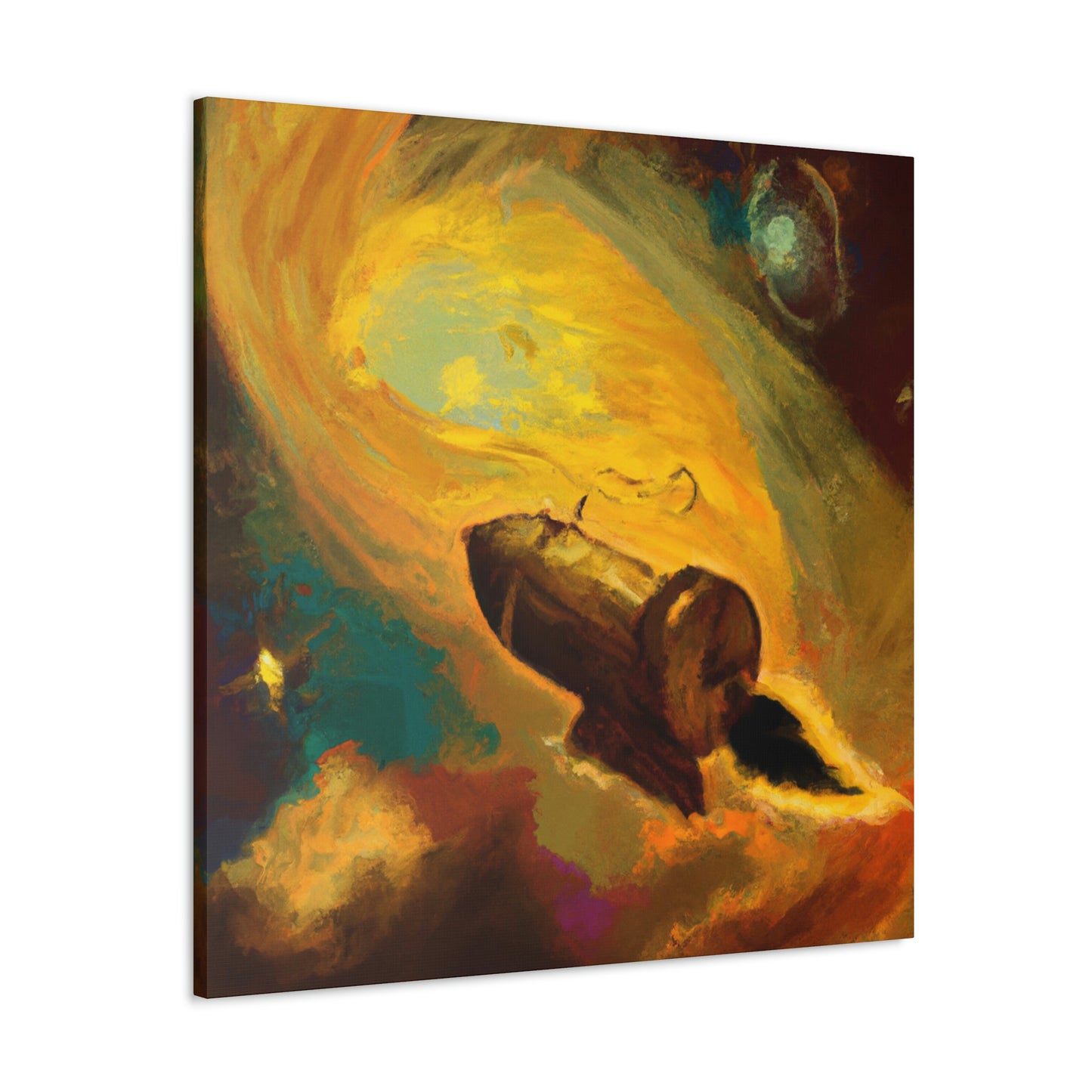 "Comet Illuminates Sky" - Canvas