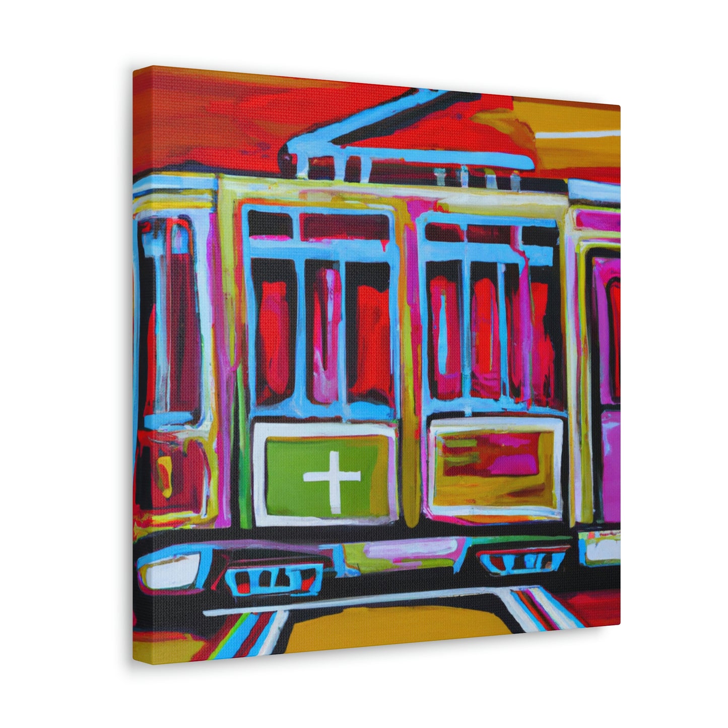 Tram by Minimalism - Canvas