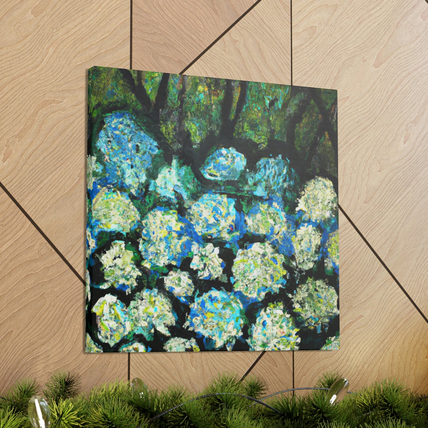 "Hydrangea Abstraction Bliss" - Canvas