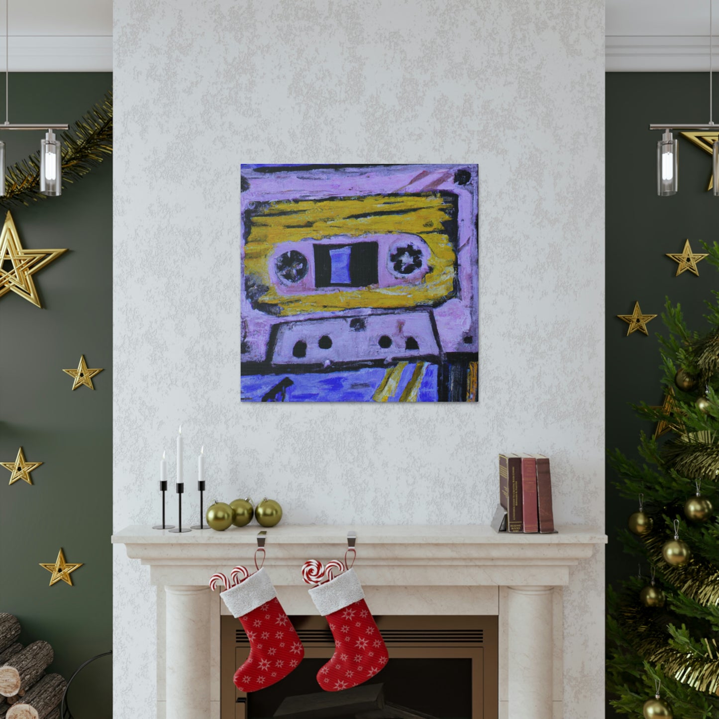 "Cassette Tape Reflection" - Canvas