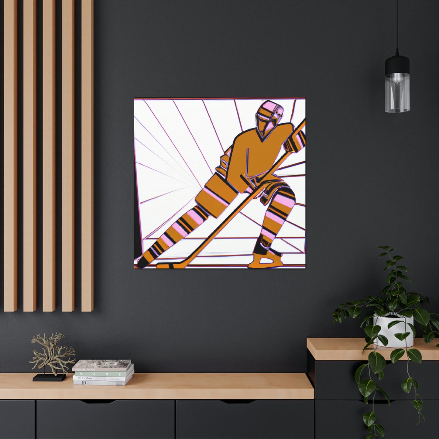 Hockey in Art Deco - Canvas