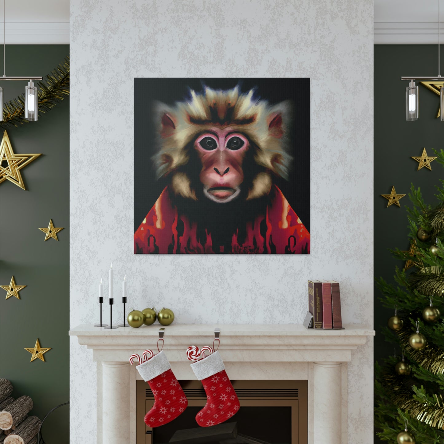 Monkey in Deco style - Canvas