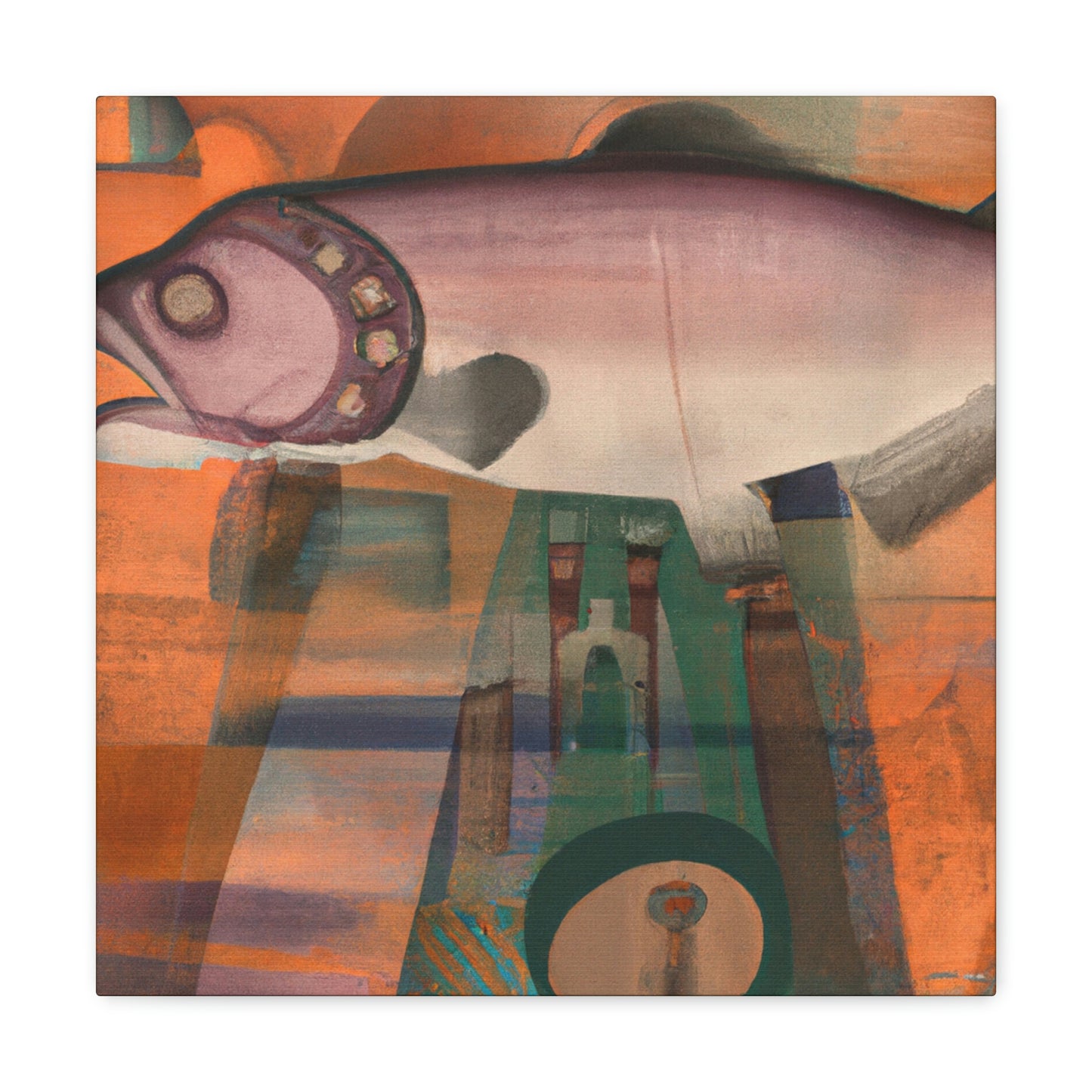 Salmon in a Dream - Canvas