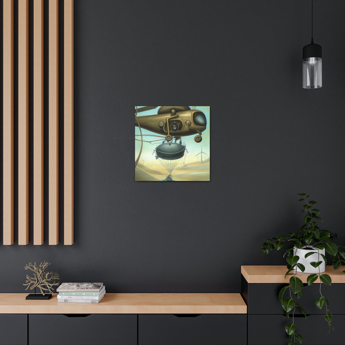 Helicopter in Surrealism - Canvas