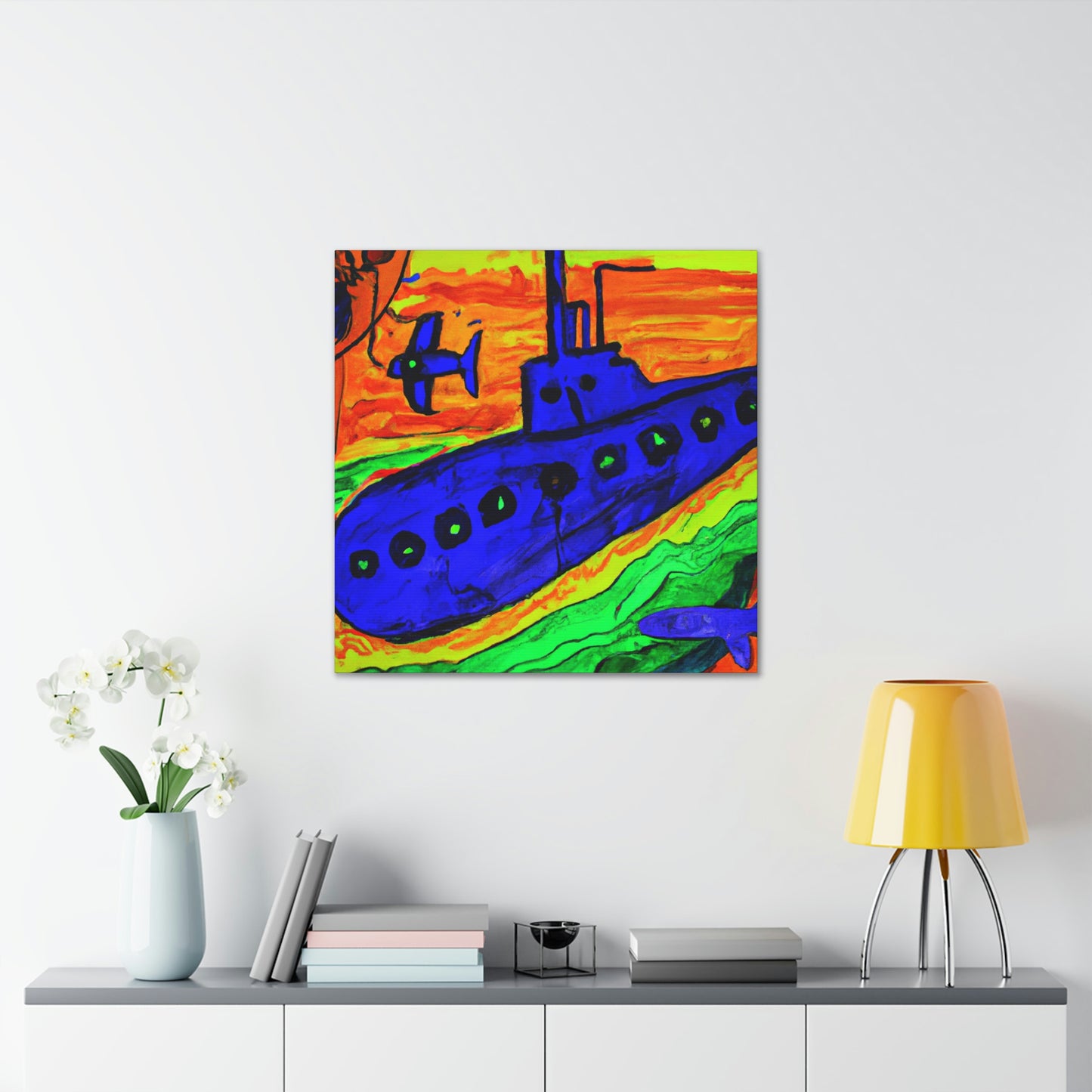 Submarine in Fauve Colors - Canvas