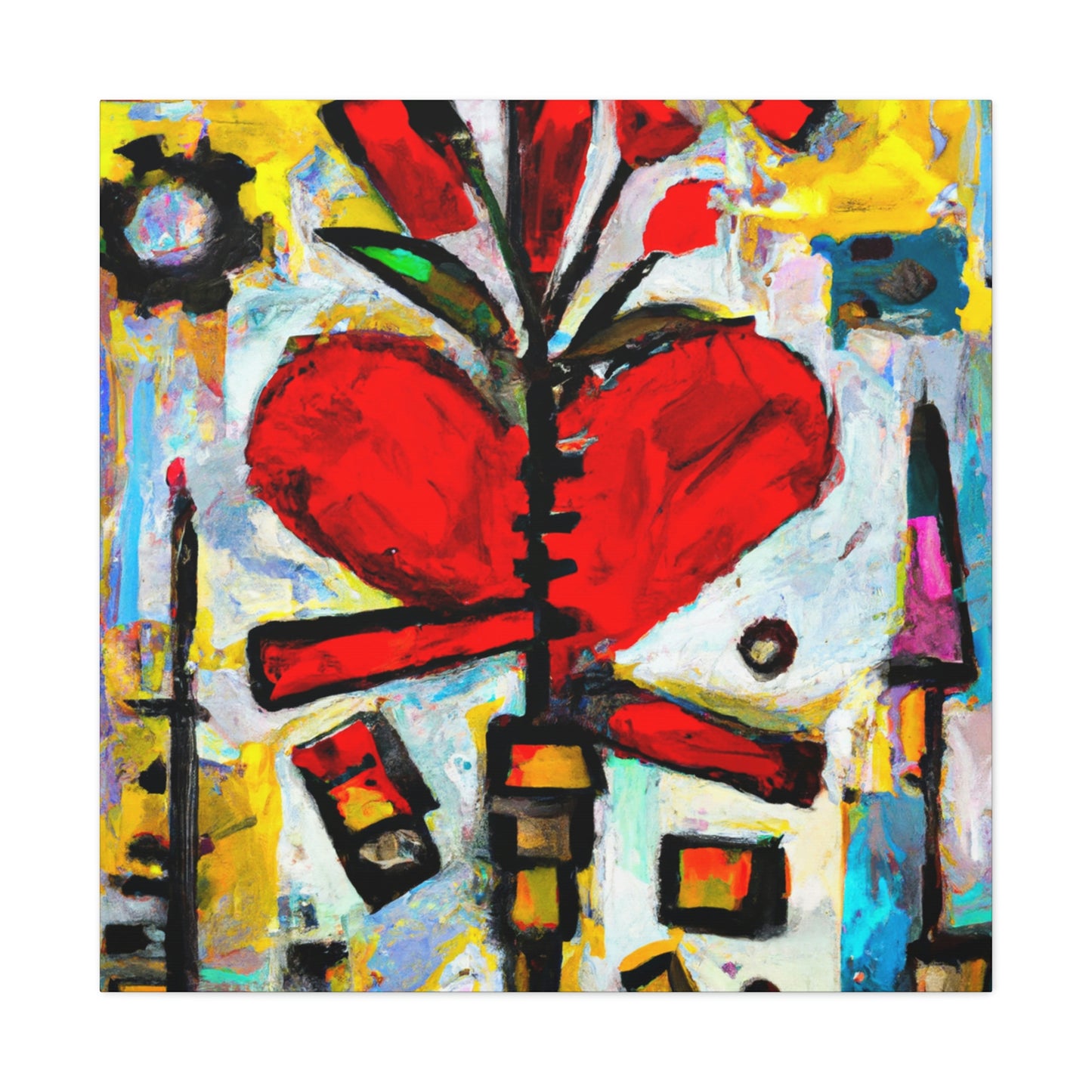 Love Bouquet Embrace - Canvas