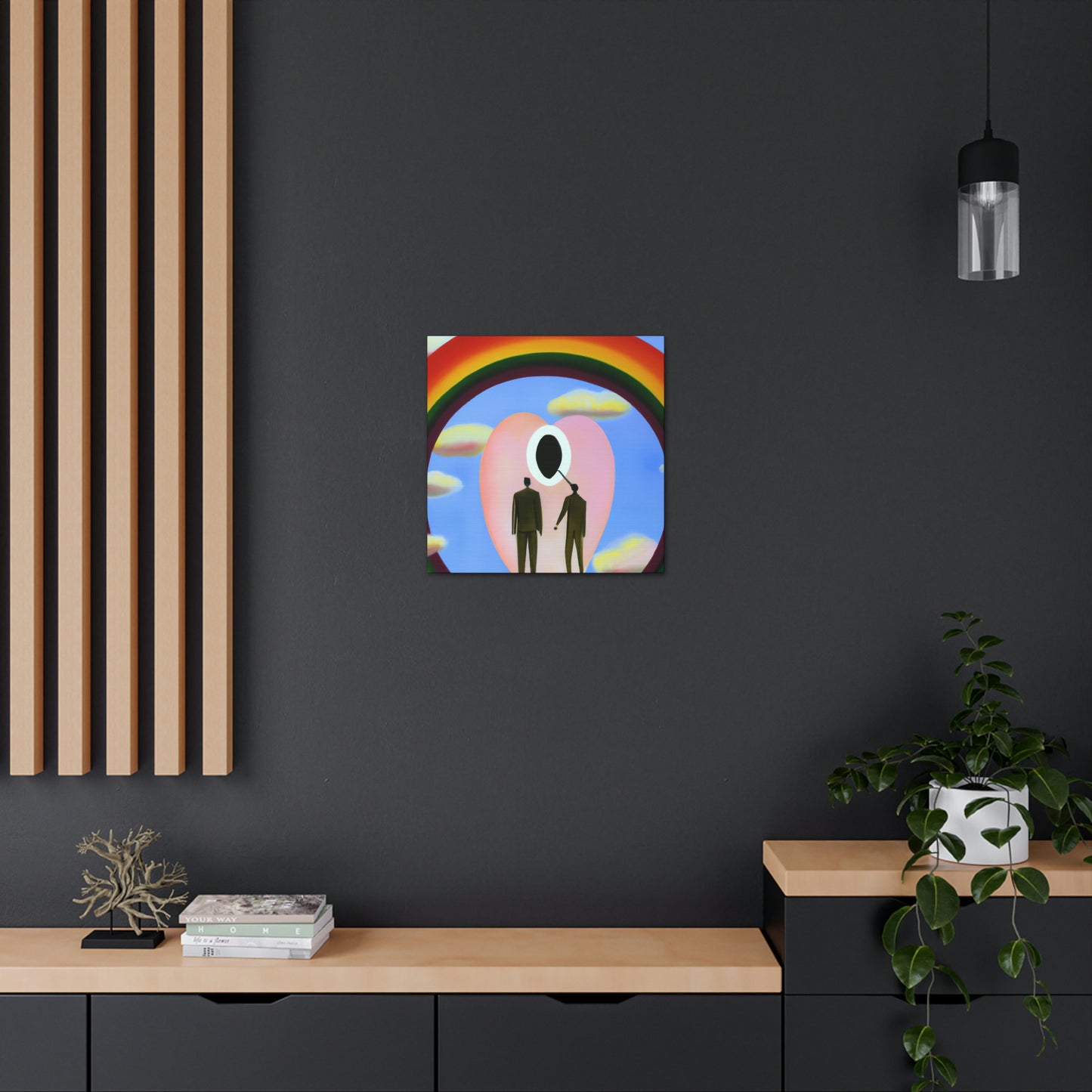 Love's Celestial Halo - Canvas