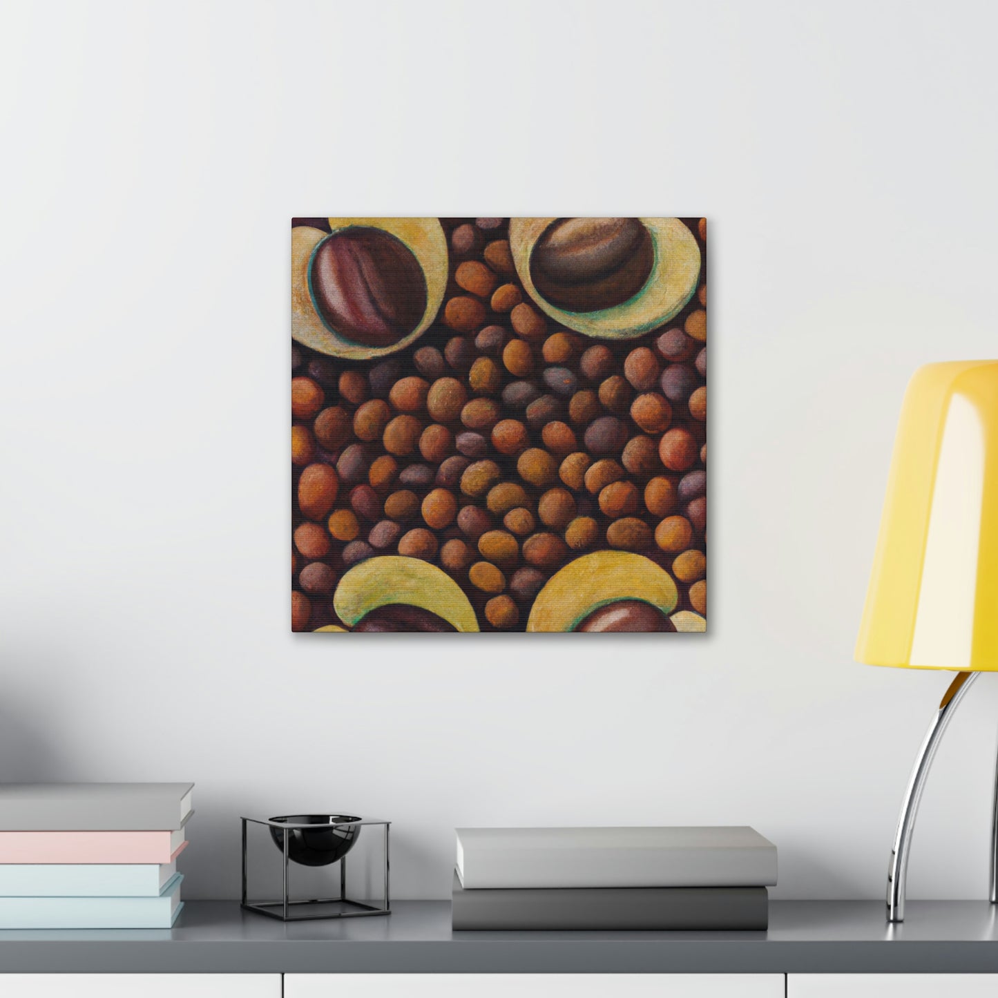 "Coffee Bean Harvesting" - Canvas