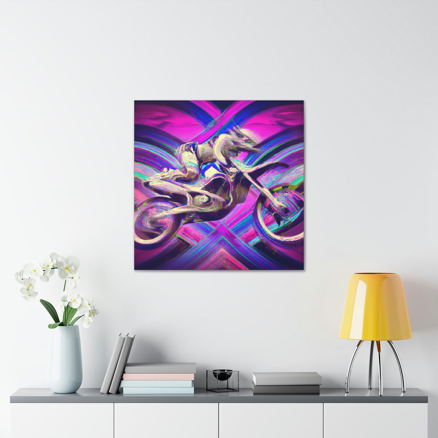 Motocross in Motion - Canvas