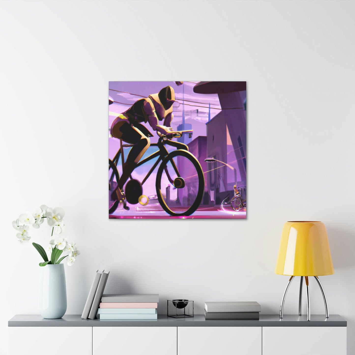 "Biking in the Jazz Age" - Canvas