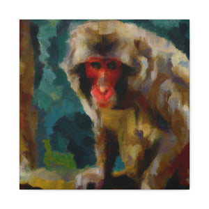 "Macaque in Contemplation" - Canvas