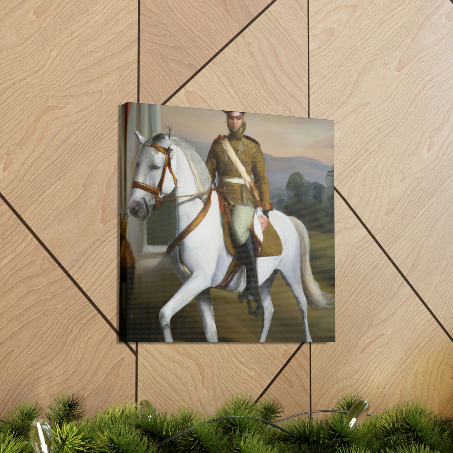 Galloping Cavalryman. - Canvas